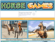 Tablet Screenshot of horse-games.org